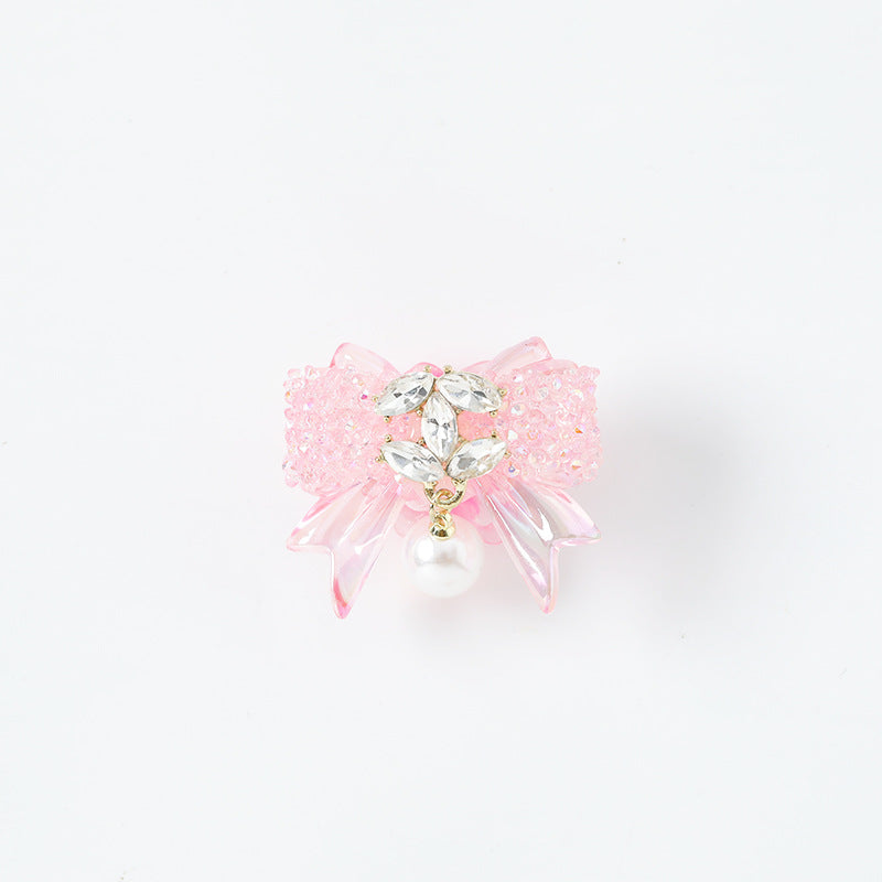 Wholesale 10pcs Heavy Industry Small Chanel Style Cute Bow DIY Beads